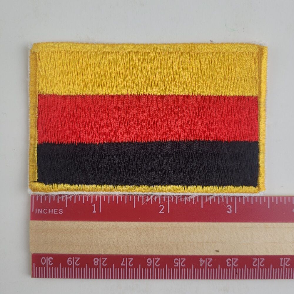 Germany Flag Patch Felt Embroidered Iron On Applique